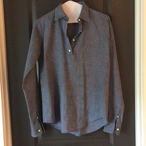 Ann Mashburn chambray popover shirt